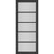 Shoreditch Black Prefinished Glazed Internal Door - All Sizes