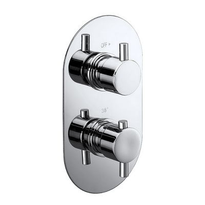 Evoke Concealed 2-Way Chrome Thermostatic Shower Valve