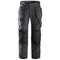 Snickers 3223 Floorlayer Holster Pocket Trousers, Rip-Stop Steel Grey/Black