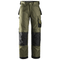 Snickers 3312 Craftsmen Trousers, DuraTwill Olive Green/Black