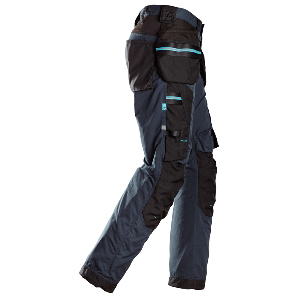 Snickers 6210 LiteWork, 37.5® Holster Pocket Work Trousers Navy Blue / Black / 96 (33" Waist, 30" Leg)