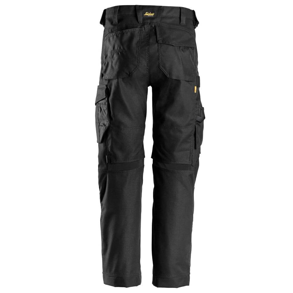 Snickers 6324 AllroundWork, Canvas+ Stretch Work Trousers+ Black