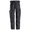 Snickers 6324 AllroundWork, Canvas+ Stretch Work Trousers+ Steel Grey, 30" Waist 32" Leg-Snickers 44