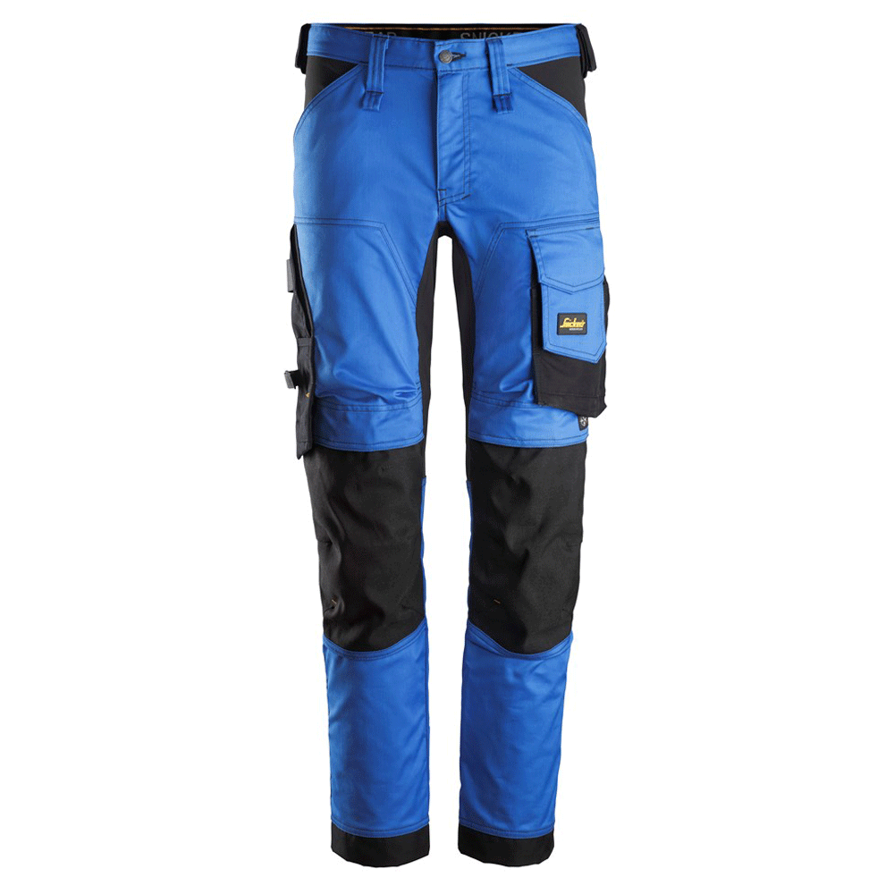 Snickers 6341 AllroundWork Stretch Kneepad Trousers True Blue/Black, 35" Waist 32" Leg-Snickers 50