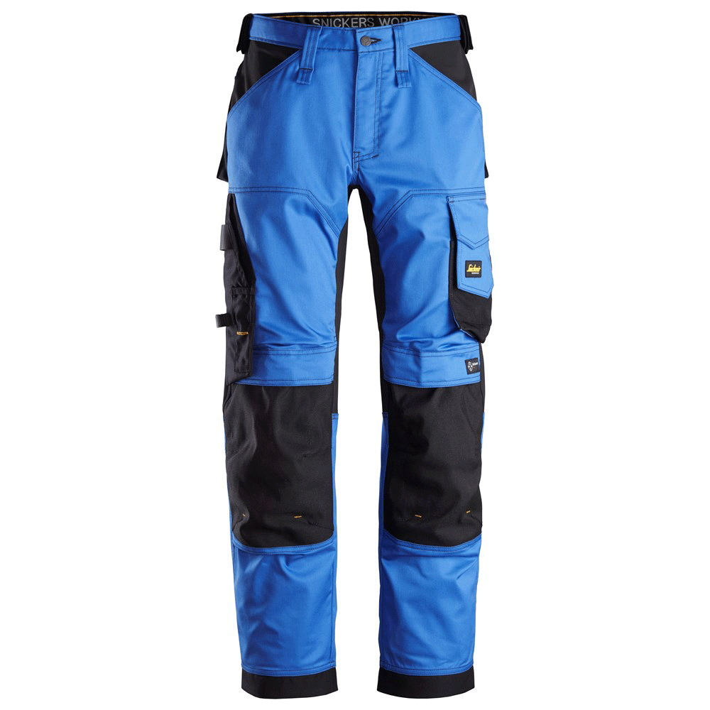 Snickers 6351 AllroundWork, Stretch Loose Fit Work Trousers True Blue 36" Waist, 32" Leg - Snickers Size 52