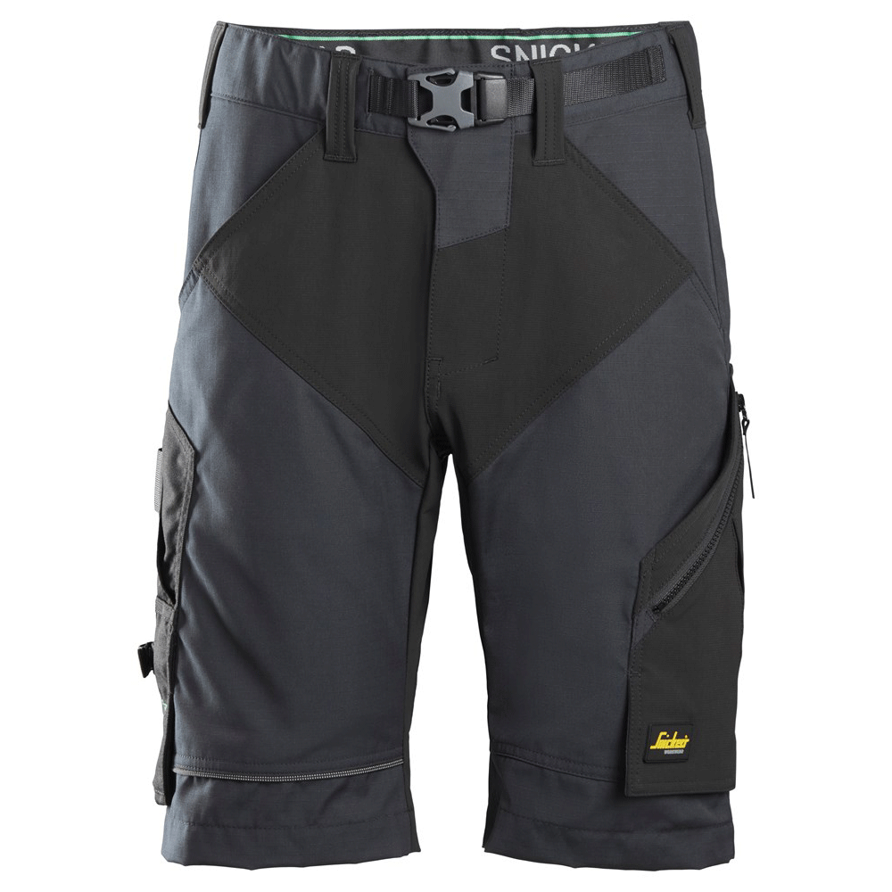 Snickers 6914 FlexiWork Work Shorts Steel Grey 33" Waist - Snickers Size 48