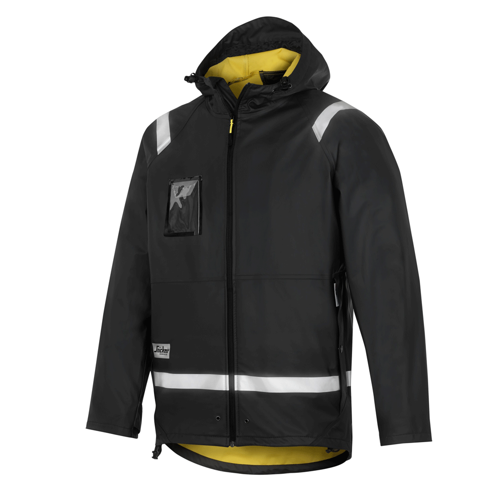 Snickers 8200 PU Rain Jacket Black Medium