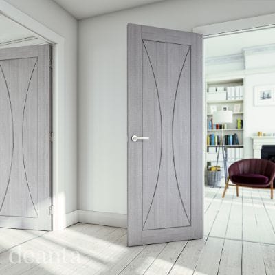 Sorrento Ash Light Grey Internal Fire Door FD30 - All Sizes