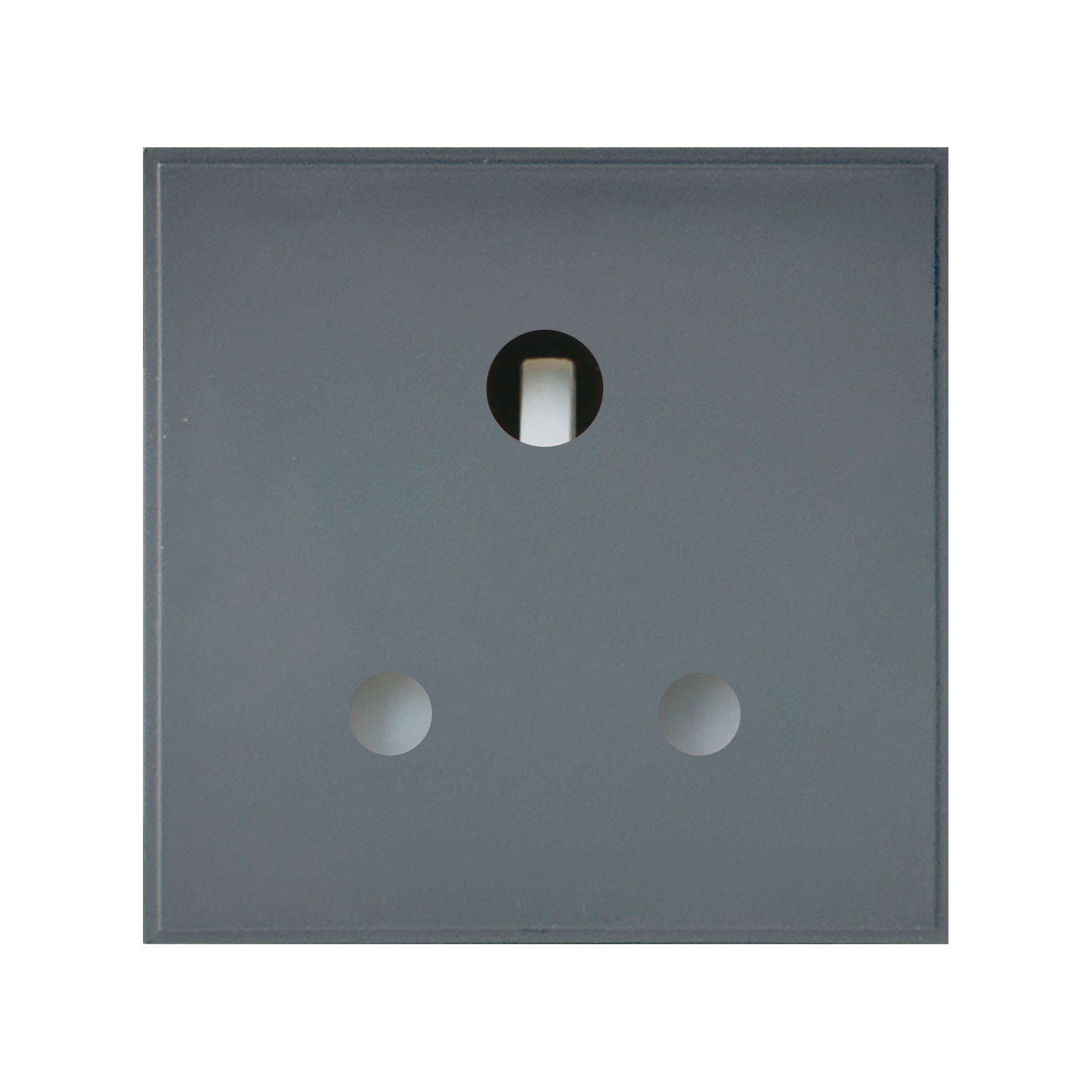 Caradok 5A Socket Round Pin 50x50, Grey