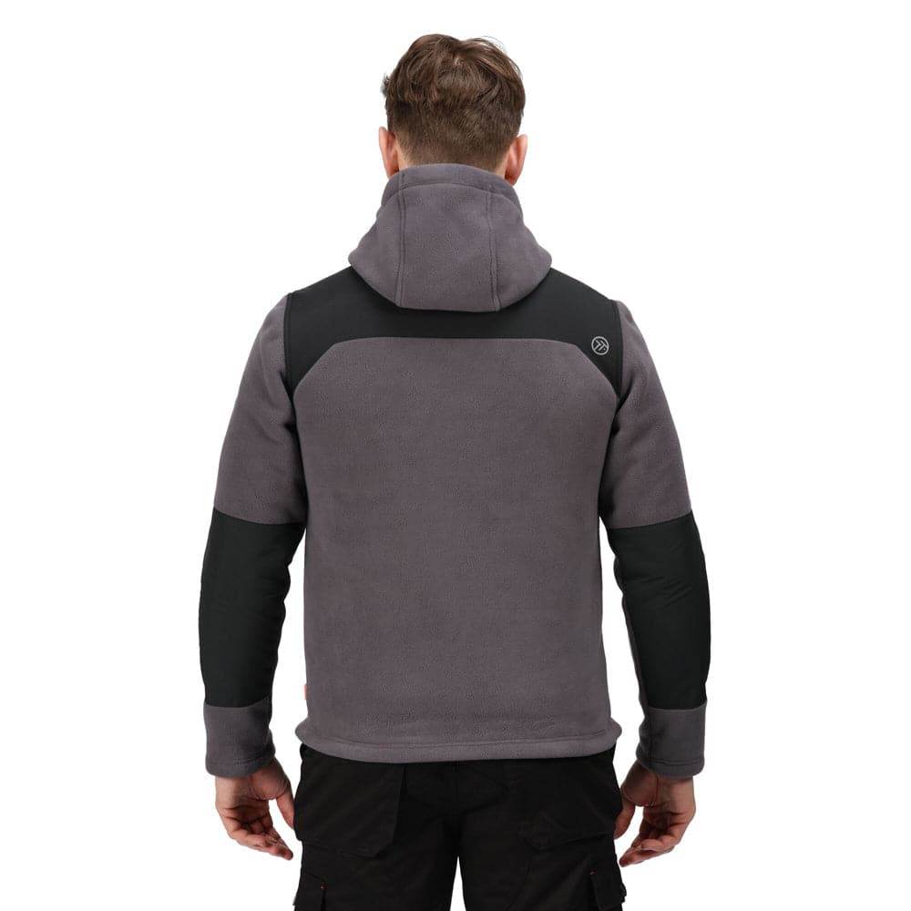 Regatta TRF664 Garrison Hooded Jacket Iron/Black XL