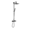 Velar Matt Black Thermostatic Shower Column w/ Diverter and Shower Head