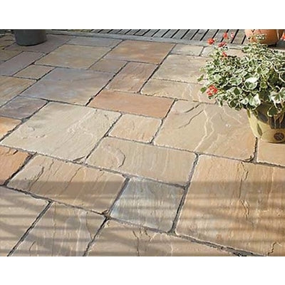 Heritage Raj Green Sandstone Paving Pack (19.5m2 - 66 Slabs/Mixed Pack)
