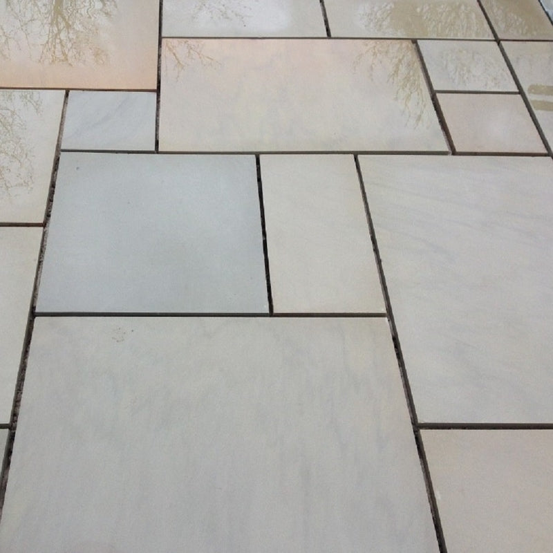 Misty Raj Green Sandstone Paving Pack (19.50m2 - 66 Slabs / Mixed Pack)