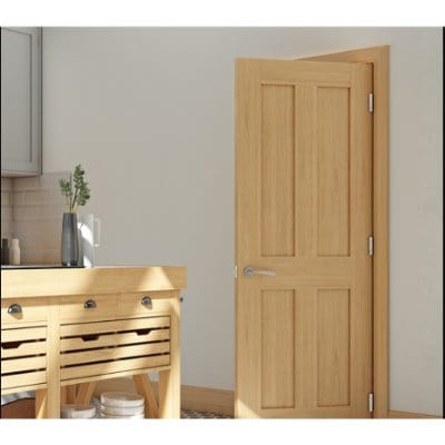 Eton Oak Unfinished Internal Fire Door FD30 - All Sizes