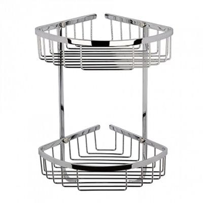 Large Wirework 2 Tier Corner Basket