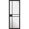 Greenwich Black Primed 5 Glazed Clear Light Panels Interior Door - 1981mm x 686mm
