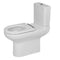 Close Coupled Full Access Open Back WC Pan in Alpine White