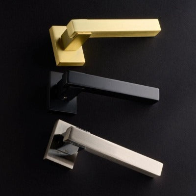 Argo Handle Rectangle Rose Matt Black Finish