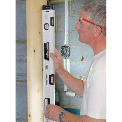Opti-Vision Ergo-Grip Box Section Levels with Dual Vials - 1200mm