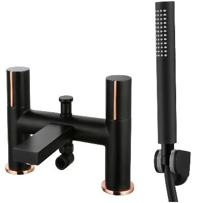 Velar Black Bath Filler Mixer Tap
