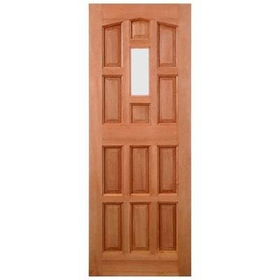 Elizabethan Hardwood Dowelled 1 Unglazed Light Panel External Door - 2032mm x 813mm