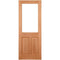 2XG Hardwood M&T 1 Double Glazed Clear Light Panel External Door - 1981mm x 762mm