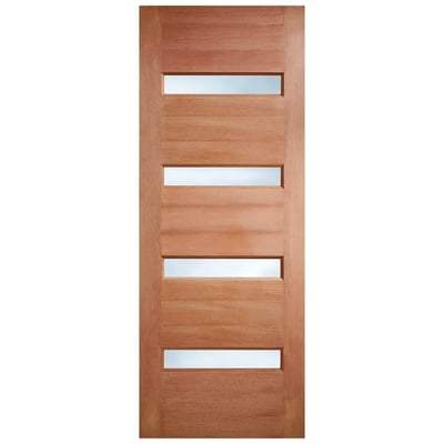 Balham Hardwood M&T 4 Double Glazed Frosted Light Panels External Door - 1981mm x 838mm