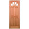 Carolina Hardwood M&T 4 Unglazed Fanlight Light Panels External Door - 2032mm x 813mm