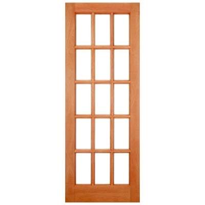 SA Hardwood Dowelled 15 Unglazed Light Panels External Door - 1981mm x 762mm