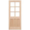 Hemlock KXT 6 Unglazed Light Panels External Door - 1981mm x 762mm