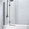 Aquaglass 8mm 2-Panel Folding Hinged Bath Screen - 1500 x 900mm