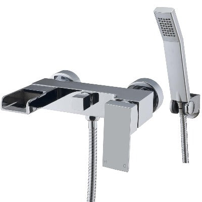 Stream Wall Mounted Chrome Bath Shower Mixer