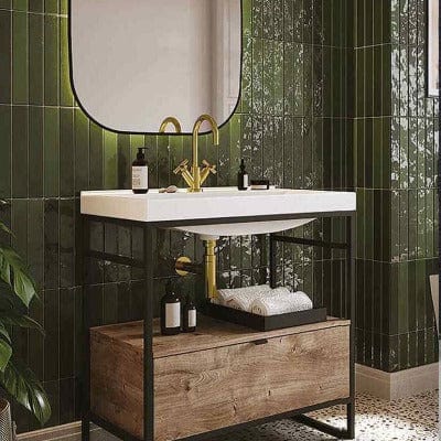 Indus Freestanding Vanity Frame with Basin and 1 Drawer - All Sizes