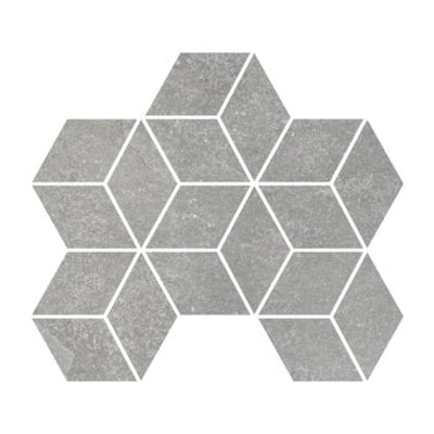Fashion Stone Light Grey Rhomboid Mosaic Tile (Matt Finish) (10 per Box)