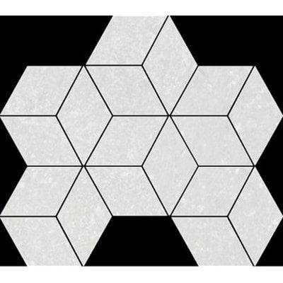 Fashion Stone Ivory Rhomboid Mosaic Tile (Lappato Finish) (10 per Box)