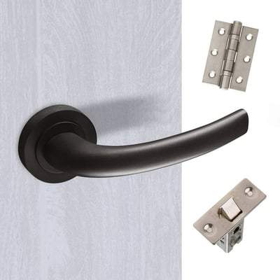 Hydra Matt Black Handle Hardware Pack Standard