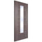 Vancouver Medium Grey Laminated 1 Glazed Clear Light Panel Interior Door - 1981mm x 686mm
