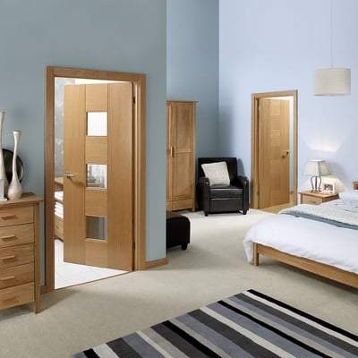 Oak Catalonia Flush Pre-Finished Internal Fire Door FD30 - 1981mm x 762mm