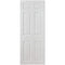 Moulded Smooth White Primed 6 Panel Interior Fire Door FD30 - 1981mm x 838mm