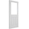 Moulded White Primed 1 Glazed Clear Light Panel Interior Door - 1981mm x 762mm
