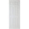 Moulded Textured White Primed 6 Panel Interior Door - 2032mm x 813mm