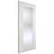 Eindhoven White Primed 1 Glazed Clear Bevelled Light Panel - 1981mm x 686mm
