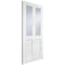 London White Primed 2 Glazed Clear Light Panels Interior Door - 1981mm x 686mm
