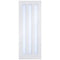 Utah White Primed 3 Glazed Clear Light Panels Interior Door - 1981mm x 762mm