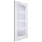 Vancouver White Primed 4 Glazed Clear Light Panels Interior Door - 1981mm x 838mm