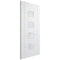 Vancouver White Primed 4 Glazed Frosted Light Panels Interior Door - 1981mm x 838mm