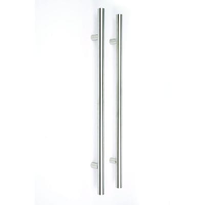 Polished Stainless Steel Circular Pull Handle Set External - 1000mm x 40mm