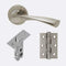 Solar Polished Chrome/Satin Nickel Handle Hardware Pack Privacy