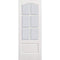 Kent White Primed 6 Glazed Clear Bevelled Light Panels Interior Door - 2032mm x 813mm