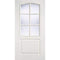 Classical Moulded White Primed 6 Glazed Clear Light Panels Interior Door - 1981mm x 762mm